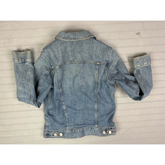 Madewell Size S Womens Jacket Denim Jean Trucker Med Wash Stretch - Picture 3 of 3